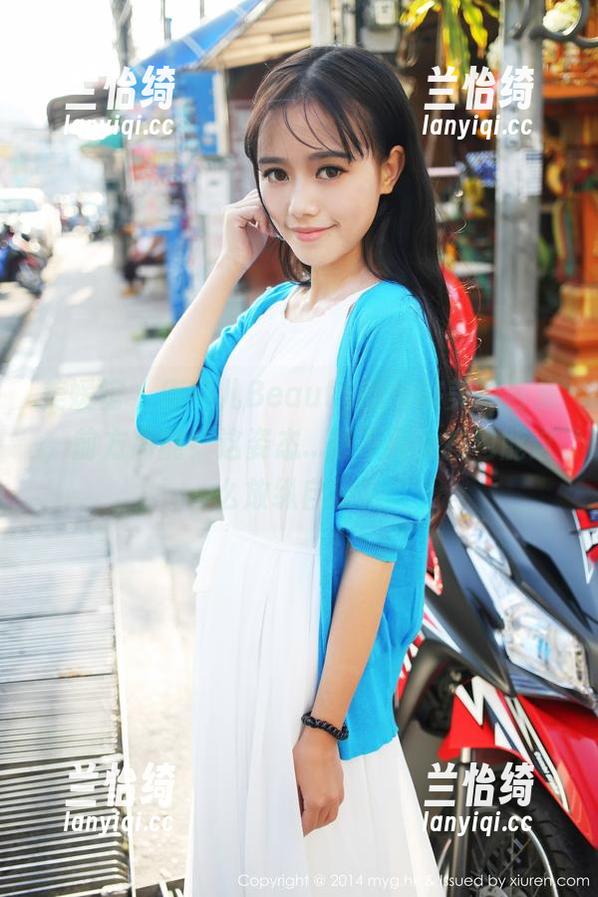美媛馆 - 唐琪儿Beauty的女孩美图合集，前方高能！这姿态...想不到女孩也能这么放纵自我？